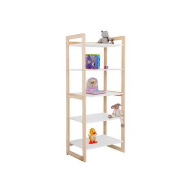 Imagem de Estante Multiuso Organizadora Infantil com Prateleiras de Madeira - Qu