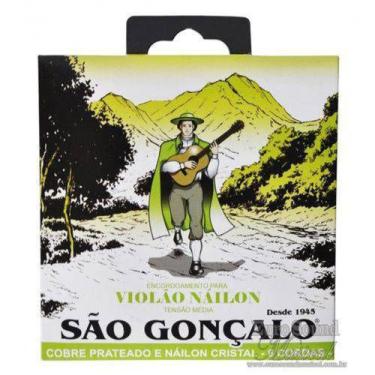 Imagem de Encordoamento Violao Nylon Cristal Sao Goncalo Tensao Media C/ Bolinha