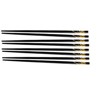 Imagem de Hashi Japonês de Bambu Preto - 4 Pares - Mãos e Arte 