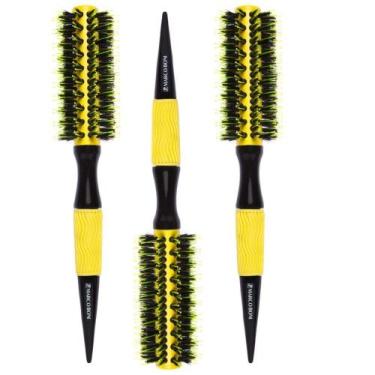 Imagem de Kit 3UN escova térmica cerâmica yellow M 47MM marco boni - Genérico