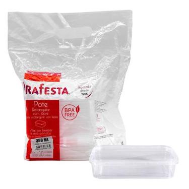 Imagem de Pote Ret. com Lacre 350 Ml 10 Unds Freezer e Micro-ondas - PRAFESTA, U