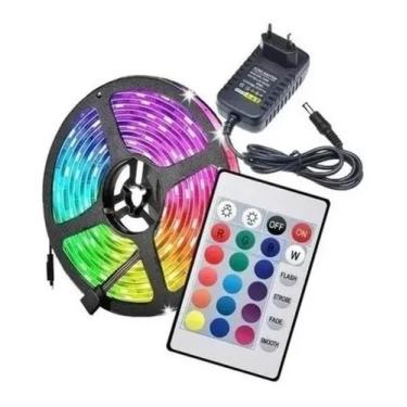 Imagem de Fita Led Colorida A Prova Dagua Luz Led Original Com Fonte - RGB