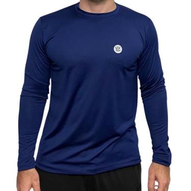 Imagem de Camiseta Térmica Masculina Proteção Solar UV50 Segunda Pele de Ciclism