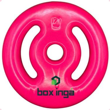Imagem de Anilha Emborrachada 4Kg - Rosa - BOX INGÁ