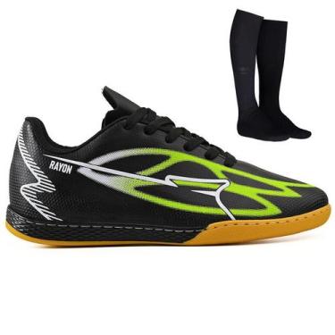 Imagem de Chuteira Futsal Masculina Material Sintetico Futebol de Salao Quadra +