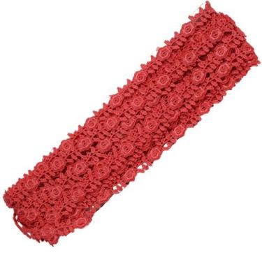 Imagem de Renda Guipír - Rolo Com 13.7 Metros - Chl-617 - Coral - Nº: 816 - Nybc