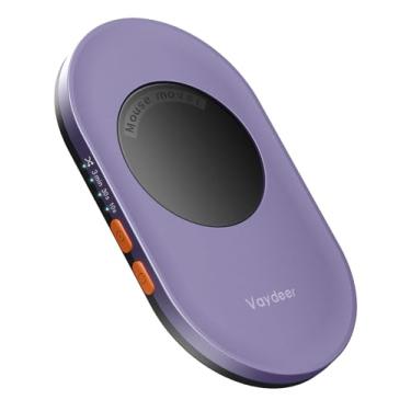 Imagem de Vaydeer Ultra Slim Mouse Mover with Adjustable Running Timer, Undetectable & Noiseless Jiggler Simulates Realistic Movement, Driver-Free Shaker for Keeping The PC Active and Secure (Light Purple)