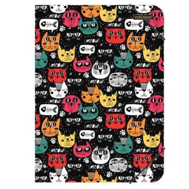 Imagem de Pasta Ofício Plástico Com Elástico Escolar Decorada Gato - Container