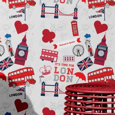Imagem de Papel De Parede Londres London Vintage Adesivo Lavável - PAPELEPAREDE