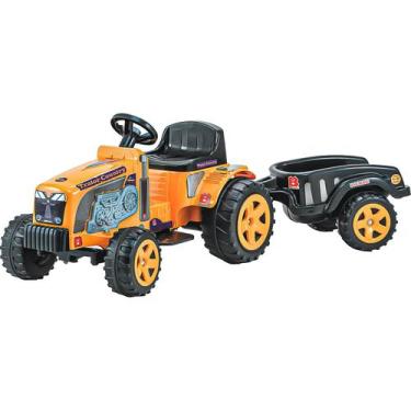 Imagem de Trator Com Caçamba Mini Veículo Para Crianças Recarregável - Biemme