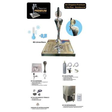 Imagem de Kit Chopeira Naja 1 Via Plus c/ gela copos - Chopeiras Premium