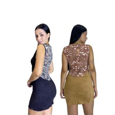 Imagem de kit Com 2 Vestidos Marrom e Preto - Os Vaqueiros