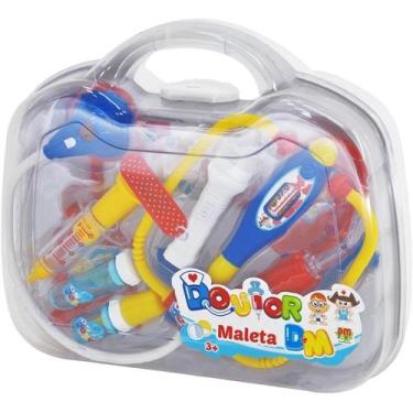 Imagem de Maleta doutor dm com acessorio azul - dm toys