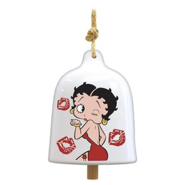 Imagem de Spoontiques Betty Boop Sino de jardim - Sino decorativo de cerâmica para decoração de quintal e jardim, decoração interna e externa