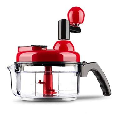 Imagem de Cortador de processador de alimentos com manivela para legumes, frutas e nozes com separador de clara de ovo