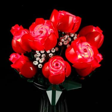 Imagem de MENZAVA LED Light Set Compatible with 10328 Bouquet of Roses Botanical Collection Building Blocks Model - Model Set NOT Included