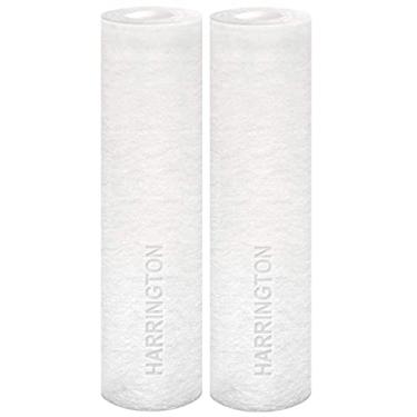 Imagem de Harrington Cartucho de substituição de filtro de água HVV5-10N 5 mícrons 25,4 cm x 6,3 cm premium - Feito nos EUA - para qualquer unidade RO padrão | Filtragem de sedimentos para toda a casa (pacote