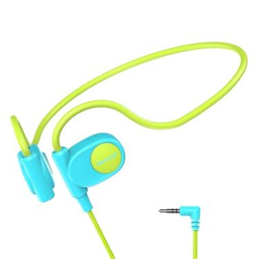 Imagem de Mehomeli Fones de ouvido infantis para escola, condução de ar, fones de ouvido abertos de 3,5 mm, cabo com fio, ultraconforto, design ergonômico e leve, perfeito para atividades escolares e ao ar