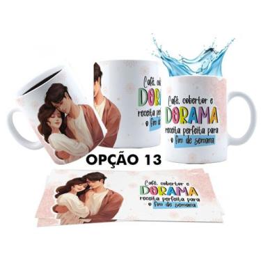 Imagem de Caneca 325ml Dorama Dorameira Currículo da Dorameira K-Drama - LARANJA