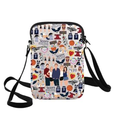 Imagem de G2TUP Bolsa tiracolo Nathan & Lucas Scott e Peyton & Haley Fans Gift Scott Brother Basketball Shoulder Bag Nathan Merch, Scott Cb