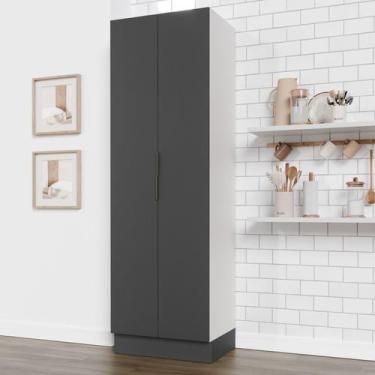 Imagem de Armário Multiuso 2 Portas 70cm com Rodapé Ipanema CabeCasa MadeiraMade