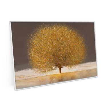 Imagem de Quadro Grande Árvore Dourada Da Vida 90x60 Cm Para Sala - Bimper Quadr