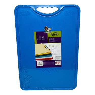 Imagem de Tábua Polipropileno Corte Especifico De Alimentos 50x35cm - ALVES, Azu