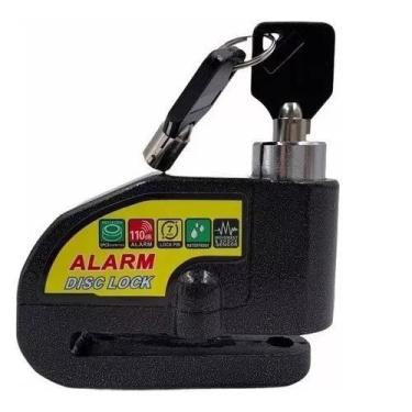 Imagem de Trava Cadeado De Freio Disco Com Alarme Sonoro Para Moto - XF