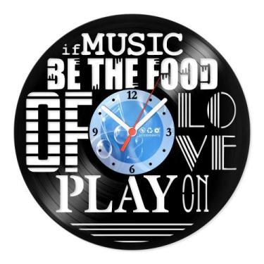 Imagem de Relógio De Parede Disco Vinil Música - Music Food - VMU-018 - Modernar