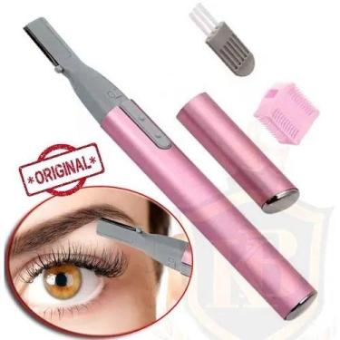 Imagem de Mini Depilador Elétrico Sobrancelhas Buço Caneta ROSA Depiladora - BC 