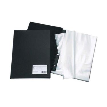 Imagem de Pasta Catálogo Preta Com 100 Plásticos dac, Unico