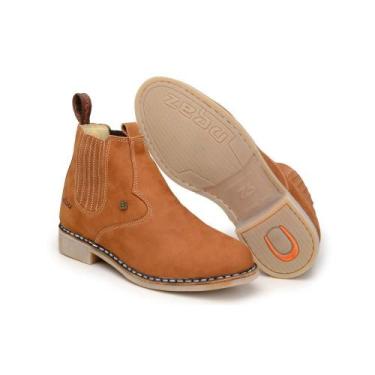 Imagem de Bota Chelsea Masculina Couro Elástico Dia a Dia Conforto - Zebu, 39, M