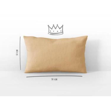 Imagem de Fronha Avulsa Travesseiro King 50x90 Cm Malha Nude Arrumadinho Enxovai