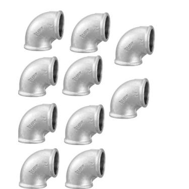 Imagem de Kit C/ 10 Cotovelos 90 1 - Bsp Galvanizado - Tupy