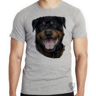 Imagem de Camiseta Rottweiler língua Blusa criança infantil juvenil adulto camis