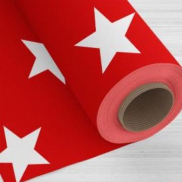 Imagem de Tnt estampado 02087 estrela grande branco f/ vermelho - Mewi