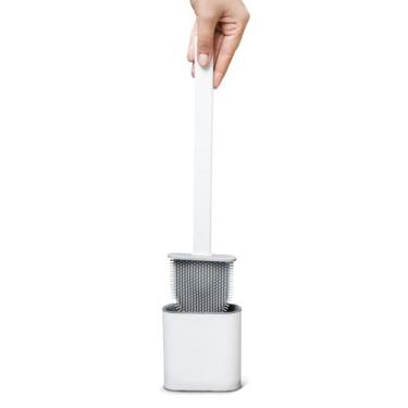 Imagem de Escova Sanitário De Silicone Vaso P/ Banheiro Branco - Dolce - Dolce H