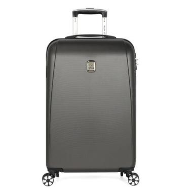 Imagem de Mala Viagem De Bordo Pequena Rodinhas 360 Polo King, Grafite, Mf10467p