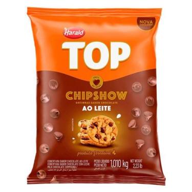 Imagem de Gotas de Chocolate Forneáveis Ao Leite Top Chipshow 1,01kg - Harald