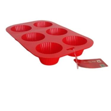 Imagem de Forma Silicone Retangular Bolo Bolinho Cupcake Escolha a Cor - Rio Tij