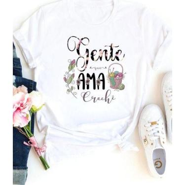 Imagem de Camisa Gente Que Ama Crochê - Porto Blue, Branco, GG