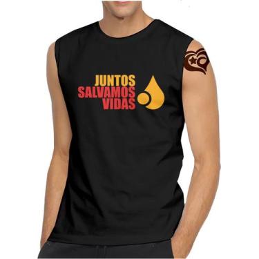 Imagem de Camiseta Regata Maio Amarelo MASCULINA Juntos Salvamos Vidas - Alemark