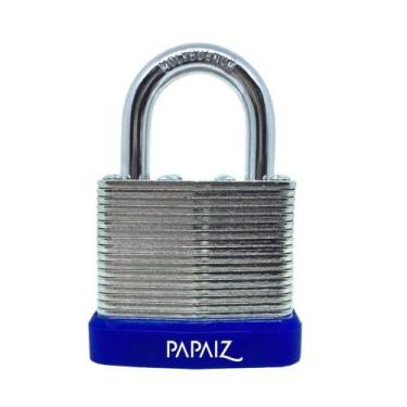 Imagem de Cadeado de Aço Laminado de Alta Proteção 40mm com chaves Blister Papai