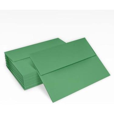 Imagem de Envelopes A2, envelopes de 14,7 cm x 11,4 cm – Envelopes limitados? Envelopes de marca, Verde, A2