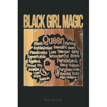 Imagem de Womens Black Powerful Juneteenth African American Black Girl Magic Notebook: Juneteenth Notebook Gift Idea Freedom Day Black Lives Matter|6x9 110 Page Glossy Finish|Journal Gift For Men Women Kids