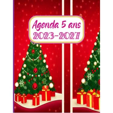Imagem de Agenda Mensuel 2023-2027: 5 Ans | Agenda Journalier, Avec une belle couverture de Noël. Semainier et Mensuel De Janvier 2023 a Décembre 2027 | ... et Planificateur de 60 Mois | Grand Format A4