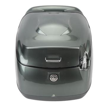 Imagem de Malas Superiores para Bagagem de Motocicleta 38L, Porta-malas Resistente à água Com Design retrô, Mala Superior para Bagagem de Motocicleta Em ABS Resistente Ao Desgaste, Trava