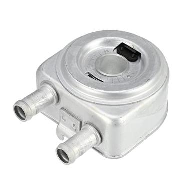 Imagem de X AUTOHAUX Refrigerador de óleo de motor de carro com conjunto de sensor de caixa de garra para Hyundai Sonata 2006-2015 para Hyundai Tucson 2010-2015 26410-2G000