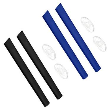 Imagem de BlazerBuck Orelhas de substituição e nariz para óculos de sol Oakley Splinter, Preto + azul escuro, 0