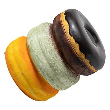 Imagem de Tamborete de Comida Simulado Resina Macia Retro Divertido Decorativo Baixo Sapato Trocando Casa (Rosquinha de café)